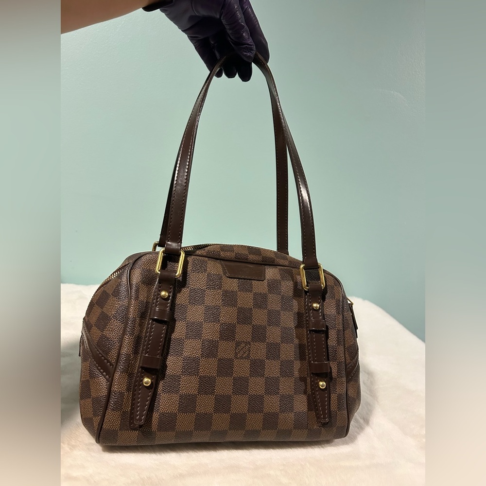 Louis Vuitton Rivington PM in Damier Ebene. Great preloved condition.